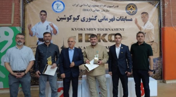 نکوداشت یادگاران دفاع مقدس در نخستین دوره قهرمانی کیوکوشین IBKO؛ دکتر طباطبایی از عزیزان جانباز با لوح و تندیس تجلیل کرد